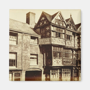 Aimant Une rue dans Ludlow (photo de b/w)