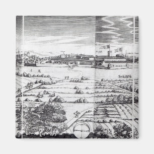 Aimant Une section d'une carte de Milan, 1640