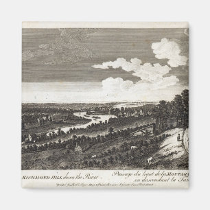 Aimant Une vue de colline de Richmond en bas de la