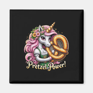 Aimant Unicorn allemand Drindl Pretzel Power Funny Kids