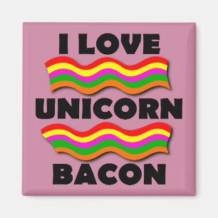 Aimant Unicorn Bacon Funny Frigo Réfrigérateur d'aimant