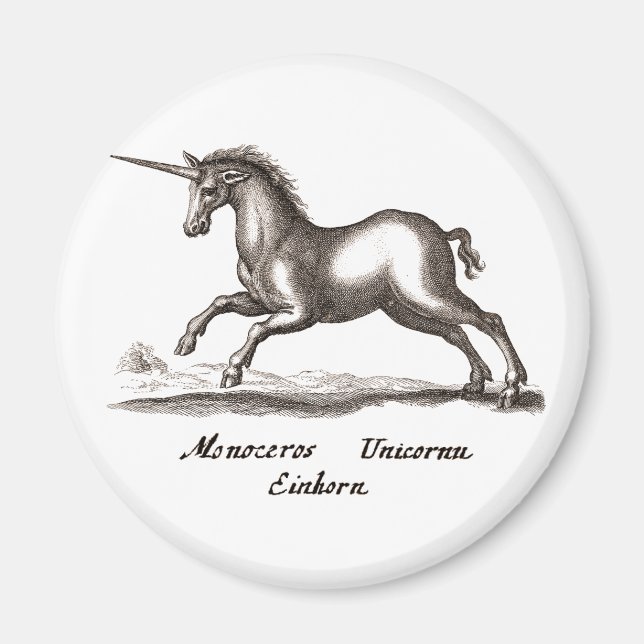 Aimant Unicorn Classic Running Magic Woodland Créature (Devant)