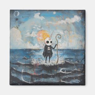 Aimant Unicorn Crâne Magique de cuisine Goth Spider AI Ar