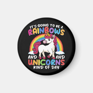 Aimant Unicorn Cute Whimsical Funny Rainbows Et Unicorns