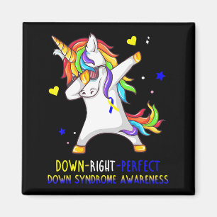 Aimant Unicorn Down Droite Parfait Down Syndrome Awards