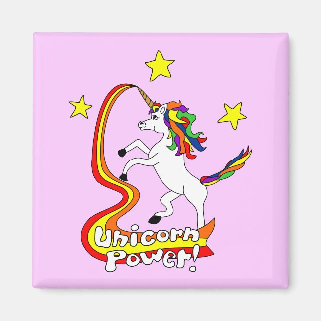 Aimant Unicorn Power ! (Devant)