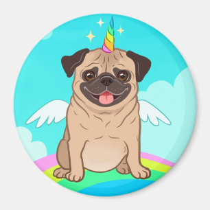 Aimant Unicorn pug