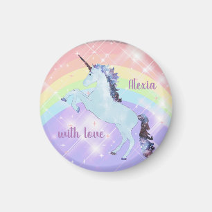 Aimant Unicorne, arc-en-ciel, pour les filles, les enfant