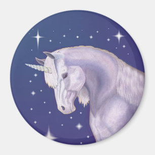 Aimant Unicorne bleu