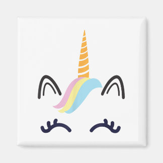 Aimant Unicorne Face Eyelashes Sourire Costume Halloween 