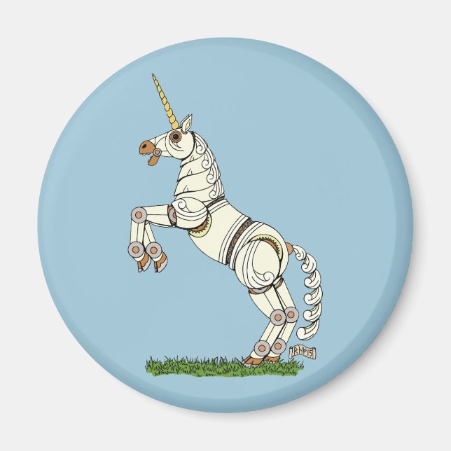 Aimant Unicorne mécanique (Devant)