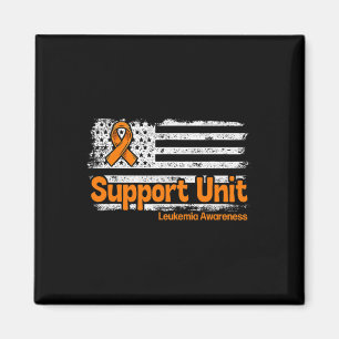 Aimant Unité de soutien pour la leucémie Drapeau Cancer d