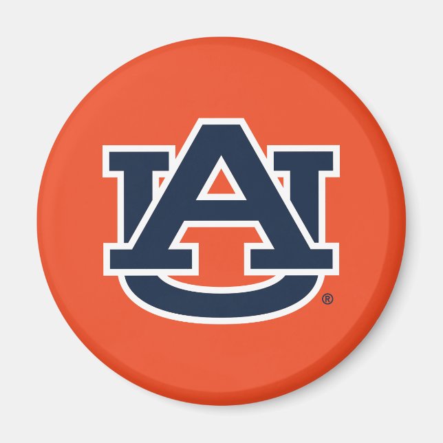 Aimant Université d'Auburn | Auburn UA Logo (Devant)