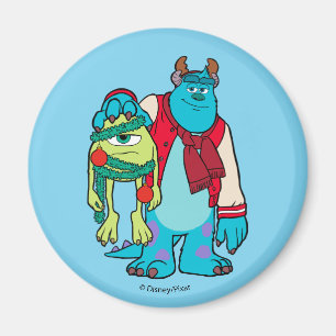 Aimant Université Monsters   Mike & Sulley Holiday Cheer