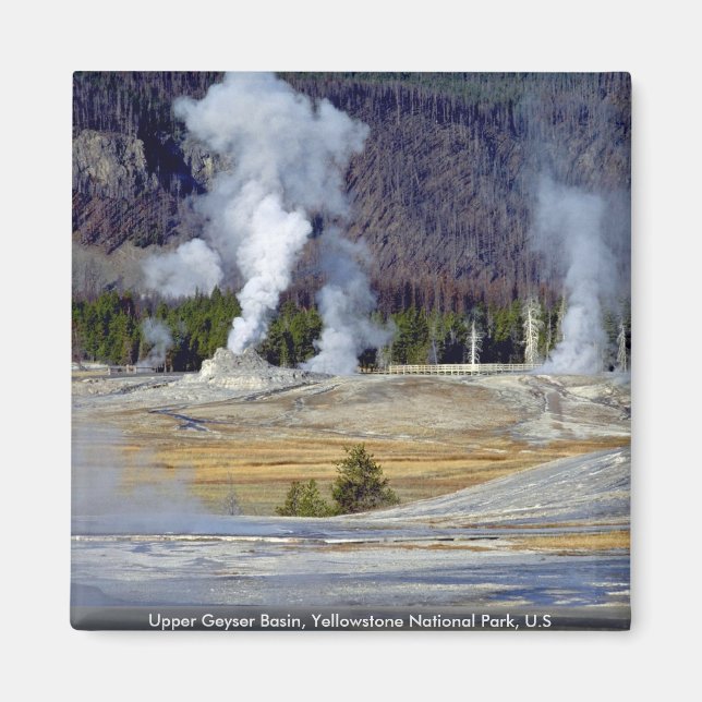 Aimant Upper Geyser Basin, Yellowstone National Park, Éta (Devant)