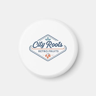 Aimant Urban Farming Retro Fruits City Roots