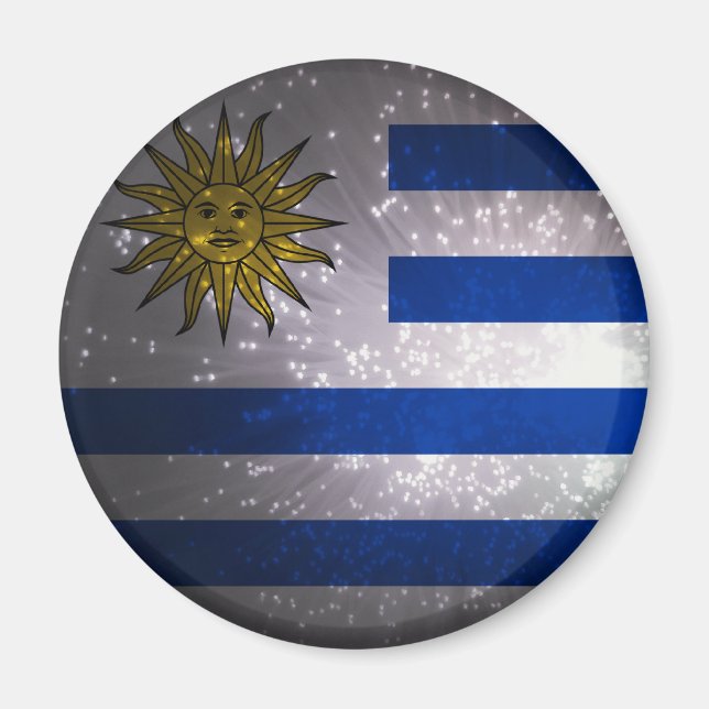 Aimant Uruguay Flag Firework (Devant)