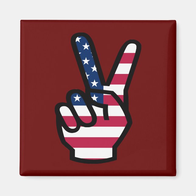 Aimant US Victory Sign (Devant)