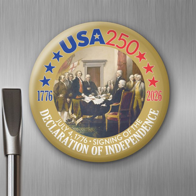 Aimant USA 250 - 1776-2026 - Déclaration d'indépendance (USA 250 - Celebrate America - American Revolution 250 Magnet)