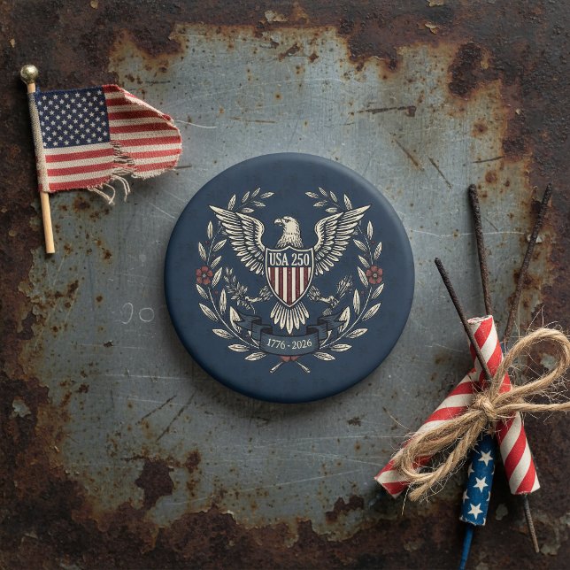Aimant USA 250 Patriotic Eagle Heritage Motif Navy ID1299 (Créateur téléchargé)
