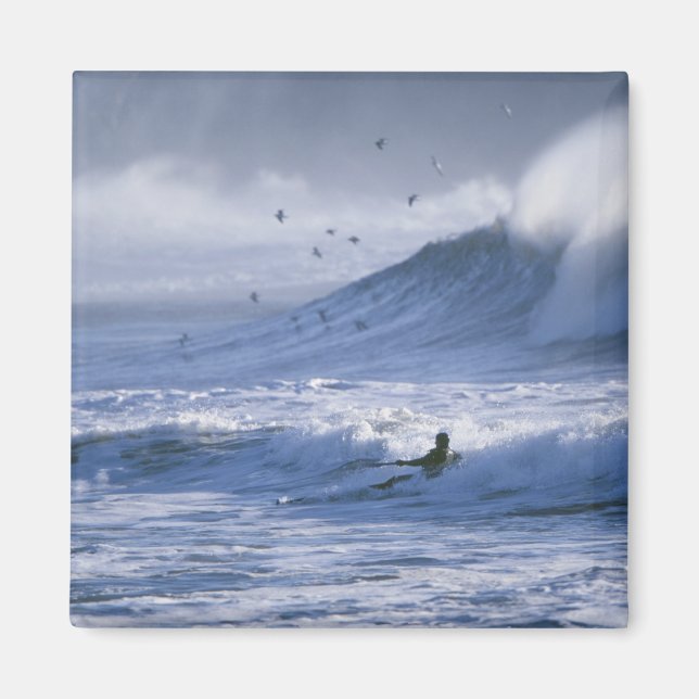 Aimant USA, Etat de Washington, La Push. Man kayak (Devant)