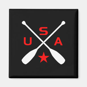 Aimant USA Oars à pédales croisées avec Star Dark Color