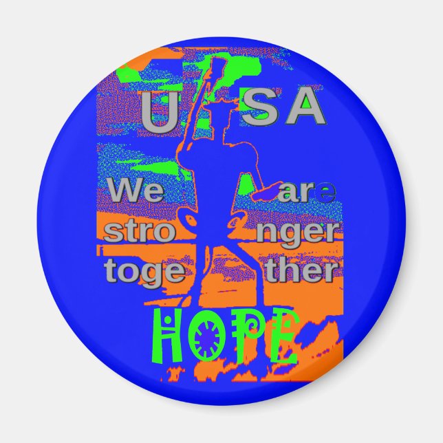 Aimant USA - Une Tapisserie patriotique (Devant)
