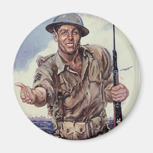 AIMANT USMC 1 DE 2ÈME GUERRE MONDIALE