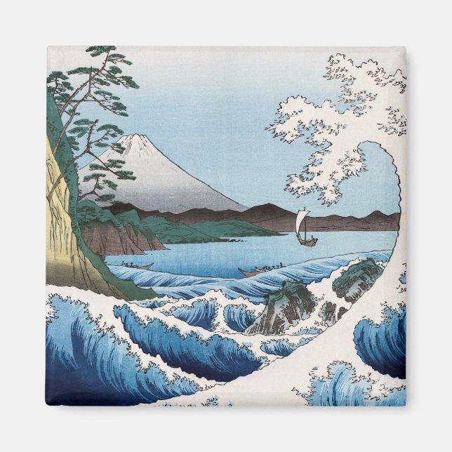 Aimant Utagawa Hiroshige - Mer au large de Satta, provinc (Devant)