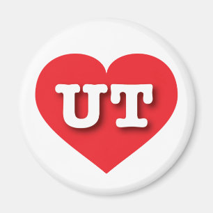 Aimant Utah Red Heart - J'aime UT