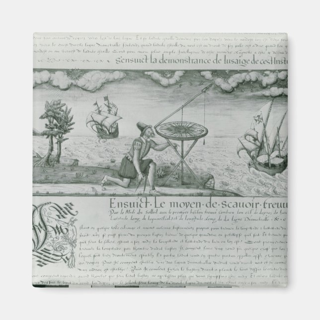 Aimant Utilisation du sextant (Devant)