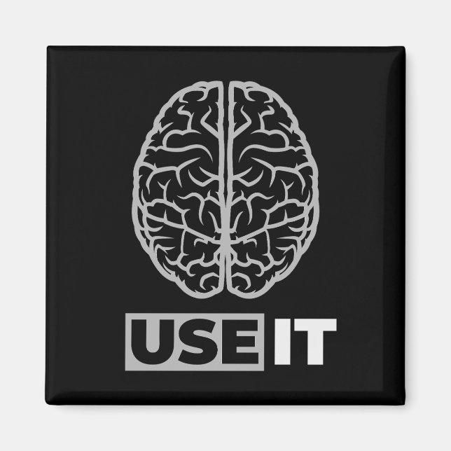 Aimant Utiliser - Conception du cerveau (Devant)