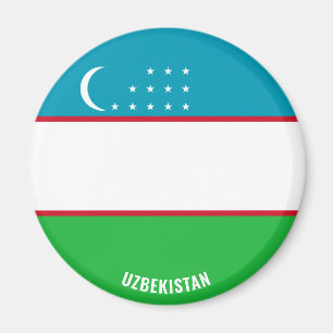 Aimant Uzbekistan Flag Charming Patriotic