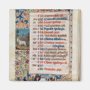 Aimant V.25-3 Fol.12v Le mois de décembre