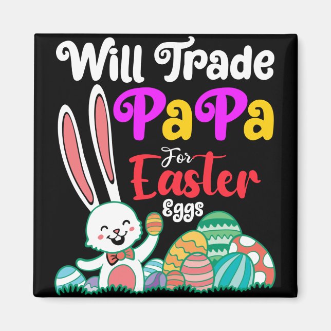 Aimant Va Échanger Des Papa Pour Les Oeufs De Pâques (Devant)