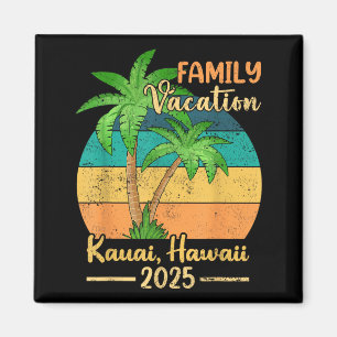 Aimant Vacances de famille à la plage à Kauai Hawaï 2025 