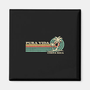 Aimant Vacances de famille vintage rétro Costa Rica Pura