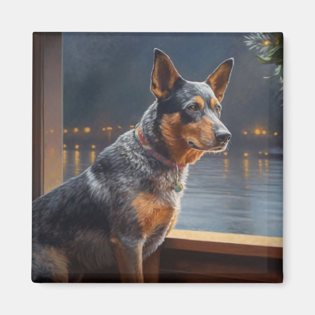 Aimant Vacances de Noël de la Bataille australienne Pawso (Devant)