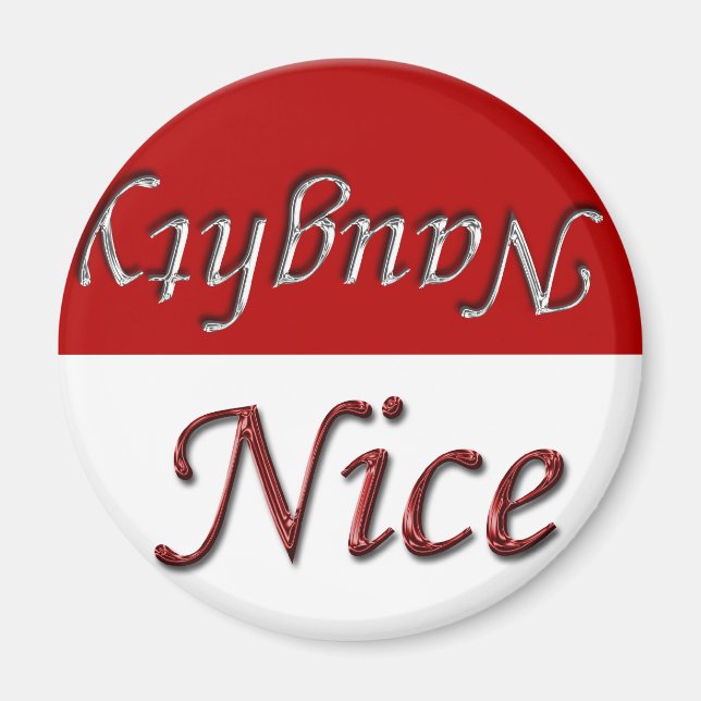Aimant Vacances De Noël Naughty Ou Nice (Devant)
