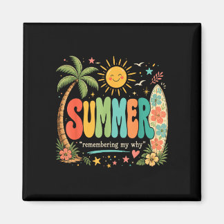 Aimant Vacances d'été drôles de soleil de plage tropicale