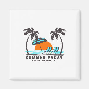 Aimant Vacances d'été Miami Beach Floride États-Unis Vaca
