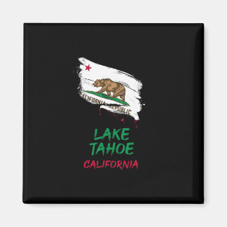 Aimant Vacances Drapeau Tache De Peinture Lake Tahoe Cali