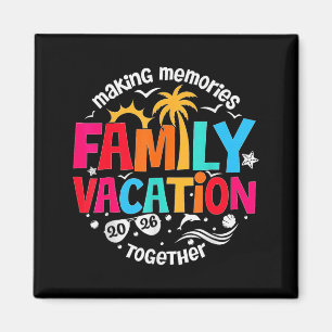 Aimant Vacances en famille 2026 Été familial plage assort