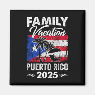 Aimant Vacances en famille Porto Rico 2025 Plage Été Vaca