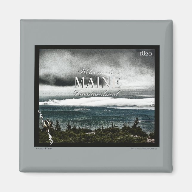 Aimant Vacationland, Maine (Devant)