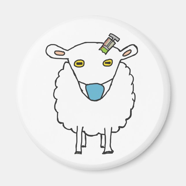 Aimant Vaccination contre la cire des moutons (Devant)
