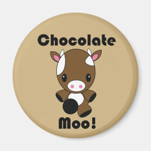 Aimant Vache à MOO Kawaii de chocolat
