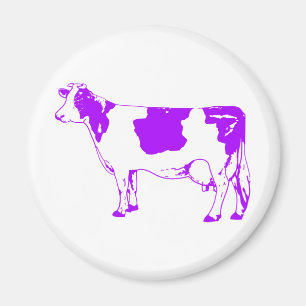 Aimant Vache de lait Silhouette Boeuf de boeuf Moo Bull S