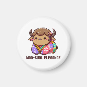 Aimant Vache en élégance en Highland