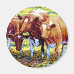 Aimant Vache laitière de vaches dans l'image de peinture